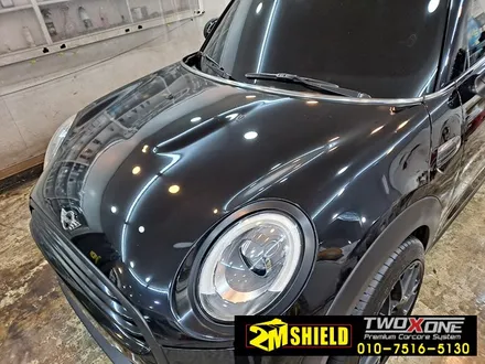 BMW 미니 쿠퍼 해치백 범퍼 부분 랩핑 디테일 세차하기 / 부산 사상구