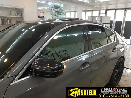 BMW 5시리즈 윈도우 크롬 죽이기 실내랩핑 작업 / 부산 사상구