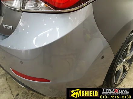 아반떼 전체랩핑 뒷범퍼 사고후 재시공 / 부산 사상구