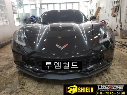 콜벳 c7 전체 무광 실버 크롬 랩핑 추천 / 부산 사상구