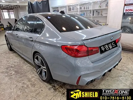 전체 랩핑 제거 작업 BMW 5시리즈 락그레이 / 부산 사상구