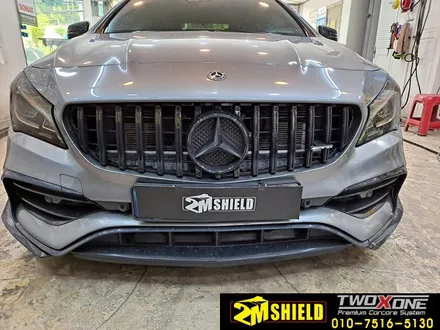 벤츠 CLA 45 AMG 전체 랩핑 사틴 카키그린 / 부산 사상구