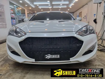 부산 자동차 전체랩핑 제네시스 쿠페 3m M217 무광블루 색상 / 부산 사상구