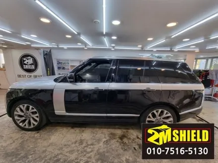 부산 레인지로버 듀오톤 투톤 랩핑제거하고 올블랙으로 / 부산 사상구