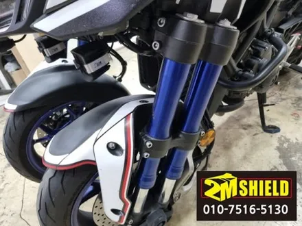 야마하 나이켄 niken 니켄 쇼바 오토바이 탑박스 랩핑 작업 / 부산 사상구
