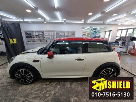 BMW 미니 쿠퍼 JCW 루프스킨으로 두껑 색깔바꾸기 랩핑 / 부산 사상구