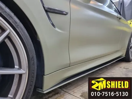 BMW 4시리즈 M4 컨버터블 전체 랩핑 에이버리 사틴카키그린 / 부산 사상구
