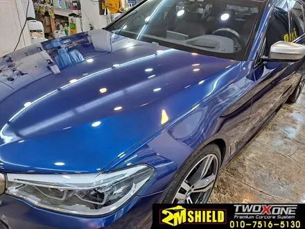 전체 랩핑 제거 작업 BMW 5시리즈 락그레이 / 부산 사상구