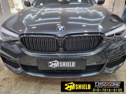 BMW 5시리즈 그릴 윈도우 몰딩 크롬죽이기 랩핑 / 부산 사상구