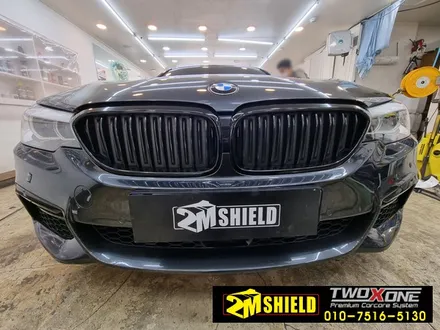 BMW 5시리즈 그릴 윈도우 몰딩 크롬죽이기 랩핑 / 부산 사상구