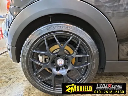 BMW 미니 쿠퍼 해치백 범퍼 부분 랩핑 디테일 세차하기 / 부산 사상구