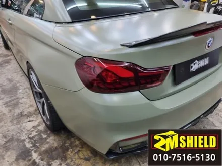 BMW 4시리즈 M4 컨버터블 전체 랩핑 에이버리 사틴카키그린 / 부산 사상구