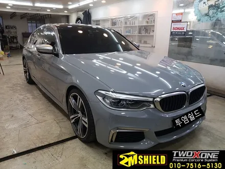 BMW M550D 전체 랩핑 락그레이로 변신 / 부산 사상구