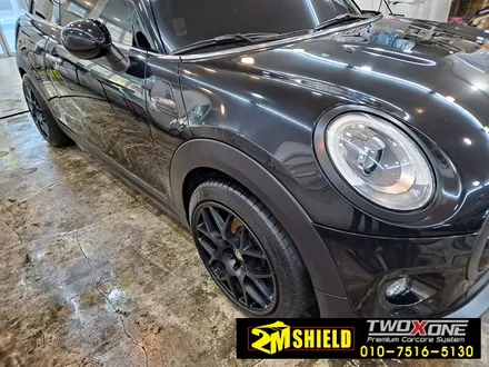 BMW 미니 쿠퍼 해치백 범퍼 부분 랩핑 디테일 세차하기 / 부산 사상구