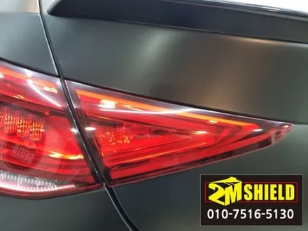 화이트에서 사틴블랙으로 전체 랩핑한 벤츠 cls / 부산 사상구