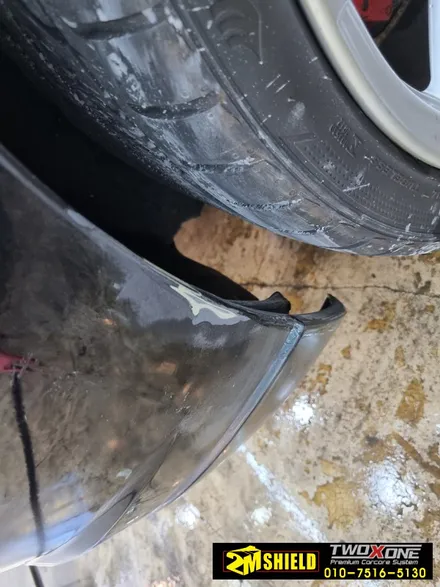 크라이슬러 크로스파이어 전체 랩핑 투톤으로 변신 / 부산 사상구