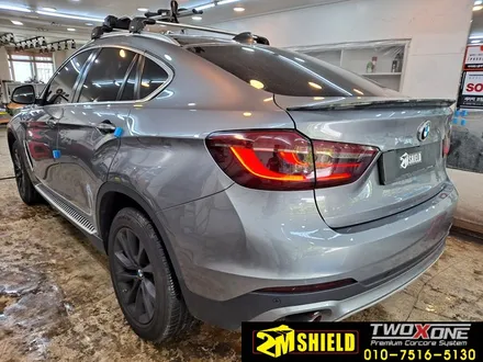 BMW X6 크롬죽이기 부분 랩핑 카본필름 / 부산 사상구