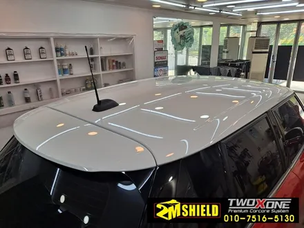 부산루프스킨 BMW 미니 화이트에서 블랙으로 / 부산 사상구