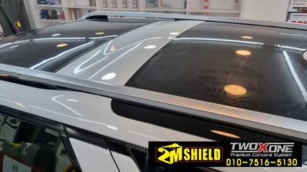 랜드로버 디스커버리5 투톤 랩핑 블랙팩 스타일 루프스킨 / 부산 사상구