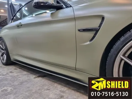 BMW 4시리즈 M4 컨버터블 전체 랩핑 에이버리 사틴카키그린 / 부산 사상구