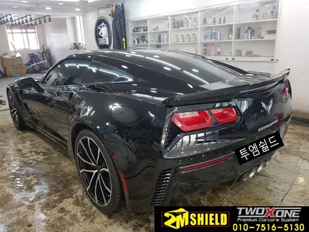 콜벳 c7 전체 무광 실버 크롬 랩핑 추천 / 부산 사상구