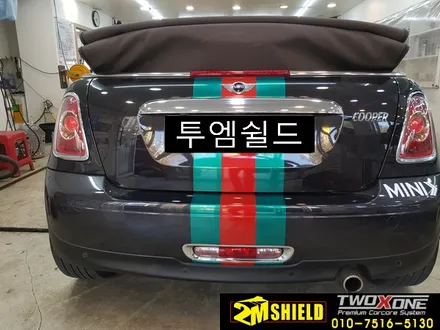 부산 bmw 미니 컨버터블 데칼 작업 레이싱 바이퍼라인 멋지게~ / 부산 사상구