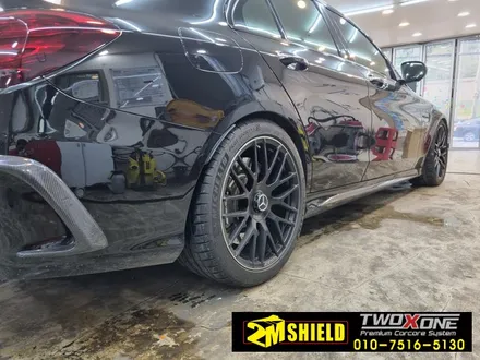 벤츠 C클래스 C63AMG 사이드 데칼 작업 / 부산 사상구