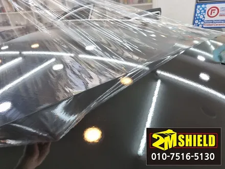 부산 아반떼 루프스킨 시공 및 블랙ppf 랩핑 필름 장단점 비교 / 부산 사상구
