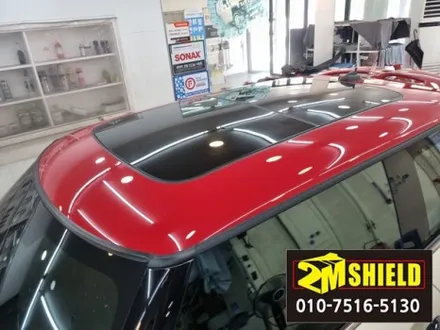 BMW 미니 쿠퍼 JCW 루프스킨으로 두껑 색깔바꾸기 랩핑 / 부산 사상구