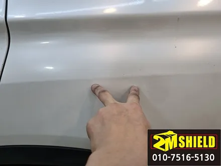 BMW X3 손상된 부분 랩핑 작업 및 디테일링 세차까지 / 부산 사상구
