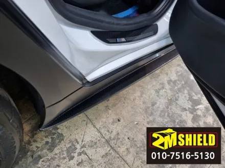 BMW 5시리즈 전체 랩핑 작업 사틴블랙 자동차 랩핑 / 부산 사상구