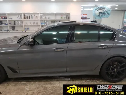 BMW 5시리즈 윈도우 크롬 죽이기 실내랩핑 작업 / 부산 사상구