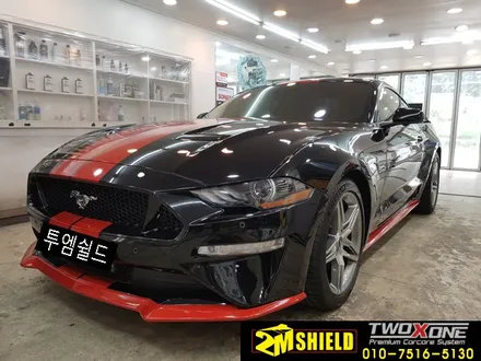 머스탱 레이싱 바이퍼 라인 데칼 범퍼립 랩핑 작업 / 부산 사상구