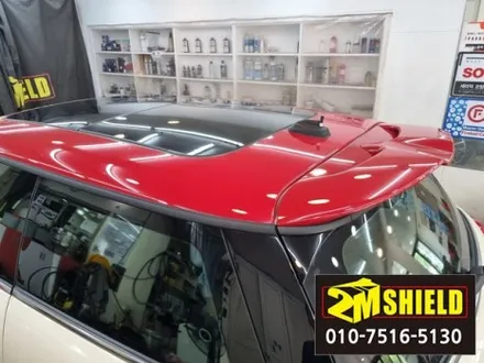 BMW 미니 쿠퍼 JCW 루프스킨으로 두껑 색깔바꾸기 랩핑 / 부산 사상구