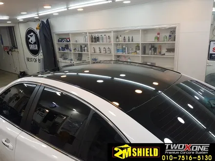 흰색에서 흰색으로 희귀한 전체 랩핑이야기 인피니티 Q50 / 부산 사상구