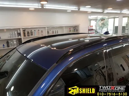 BMW X3 차량의 루프렉, 프론트립, 리어 디퓨저 랩핑 크롬죽이기 / 부산 사상구