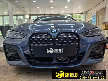 BMW 4시리즈 쿠페 그릴 블랙 바꾸기 크롬죽이기랩핑 / 부산 사상구