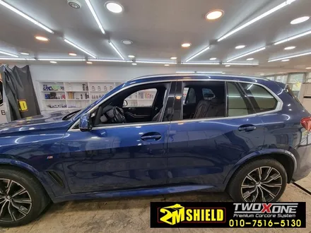 BMW X5 크롬죽이기 루프몰딩 윈도우크롬몰딩 사이드미러 랩핑 / 부산 사상구