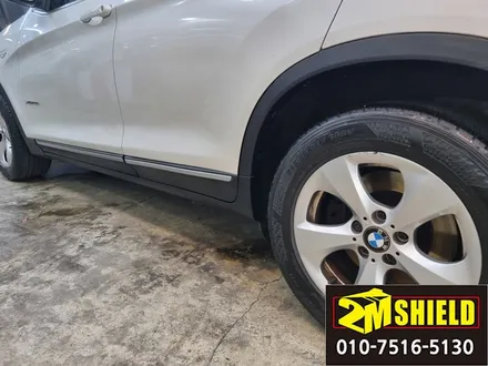 BMW X3 손상된 부분 랩핑 작업 및 디테일링 세차까지 / 부산 사상구