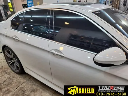 BMW M5 전체 랩핑 그린색상으로 화사하게~ / 부산 사상구