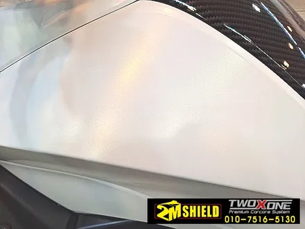 BMW K1600 오토바이 무광 화이트로 전체 랩핑했어요. / 부산 사상구