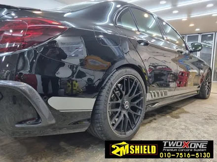 벤츠 C클래스 C63AMG 사이드 데칼 작업 / 부산 사상구