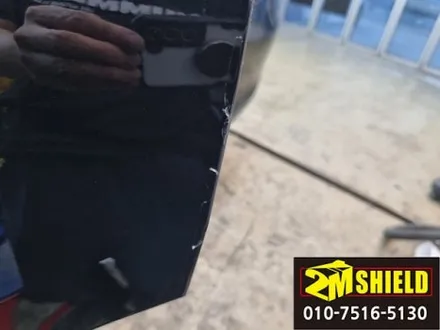 부산 전체랩핑 벤츠 gls 유광 화이트 컬러로 바뀌었어요 / 부산 사상구
