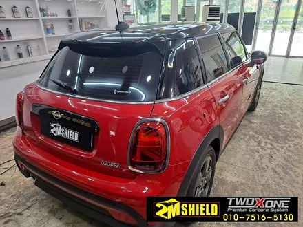 부산루프스킨 BMW 미니 화이트에서 블랙으로 / 부산 사상구