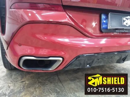 BMW X6 범퍼 하단과 디퓨저 색상교체 랩핑입니다. / 부산 사상구