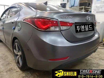 아반떼 전체랩핑 뒷범퍼 사고후 재시공 / 부산 사상구
