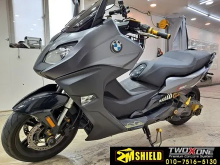 BMW C650 오토바이 전체 랩핑 사틴다크그레이로~ / 부산 사상구