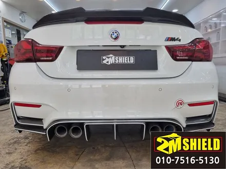 BMW 4시리즈 M4 컨버터블 전체 랩핑 에이버리 사틴카키그린 / 부산 사상구