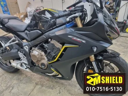 혼다 CBR 650R 오토바이 부분 데칼 랩핑 작업 / 부산 사상구