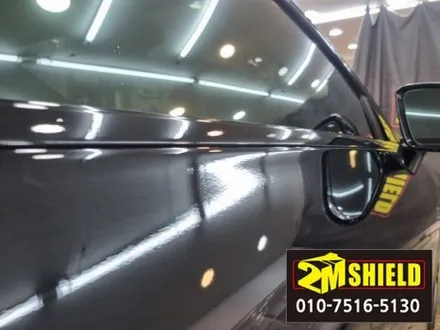 벤츠 이클래스 쿠페 모델의 윈도우몰딩 크롬죽이기랩핑 / 부산 사상구